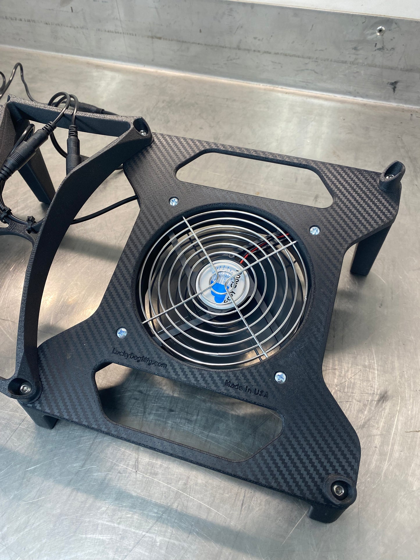 Helmet dryer for S&S trailer